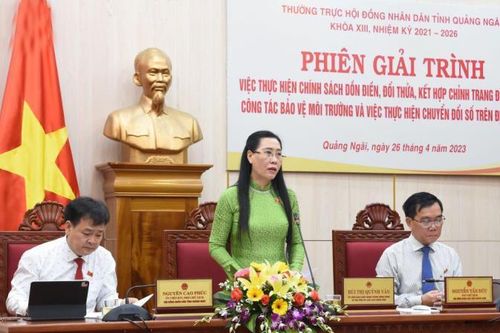 Quảng Ngãi giải trình việc dồn điền đổi thửa, bảo vệ môi trường và chuyển đổi số