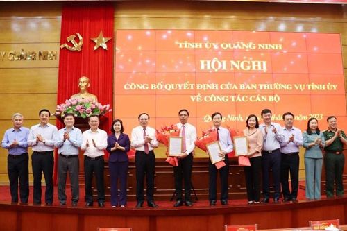 Quảng Ninh: Phân công, điều động, bổ nhiệm nhiều nhân sự chủ chốt