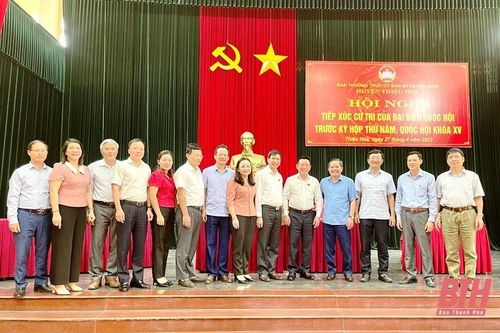 Đoàn ĐBQH tỉnh Thanh Hóa tiếp xúc cử tri huyện Thiệu Hóa