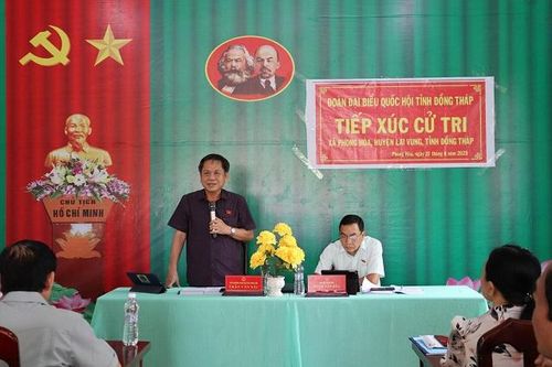 Đại biểu Quốc hội tỉnh Đồng Tháp tiếp xúc cử tri 2 huyện: Lai Vung, Lấp Vò