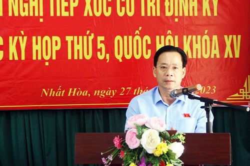 Đoàn đại biểu Quốc hội tỉnh tiếp xúc cử tri tại huyện Bắc Sơn