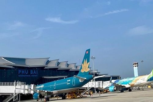 Nhà ga T2 Cảng hàng không quốc tế Phú Bài được đưa vào khai thác từ ngày 28/4