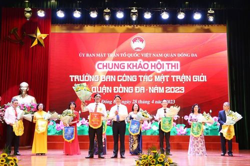 Sôi nổi Hội thi 'Trưởng Ban công tác Mặt trận giỏi' quận Đống Đa