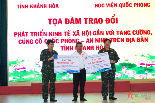 Khánh Hòa: Tọa đàm phát triển kinh tế-xã hội gắn với củng cố quốc phòng, an ninh