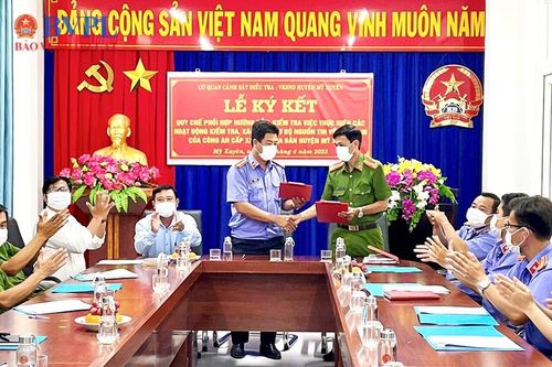 Ký kết quy chế phối hợp về hướng dẫn Công an cấp xã tiếp nhận nguồn tin về tội phạm