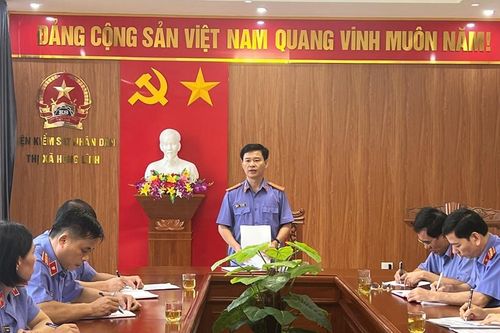 Kiểm tra việc thực hiện Quy chế dân chủ, Thanh tra hành chính tại VKSND thị xã Hồng Lĩnh