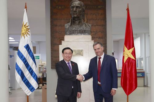 Chủ tịch Quốc hội gặp Thống đốc tỉnh Canelones của Uruguay