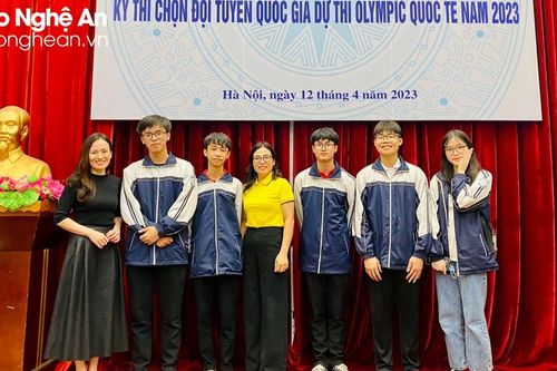 3 học sinh Nghệ An được chọn tham dự các kỳ thi Olympic quốc tế