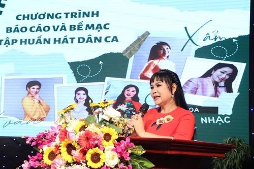 Khoa thanh nhạc Trường đại học VHNTQĐ: Tập huấn hát dân ca và ứng dụng vào thực hành biểu diễn
