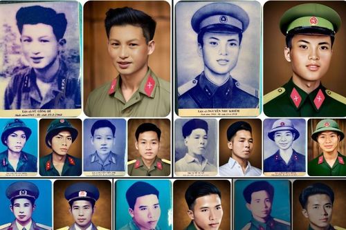 Phục chế hình ảnh các anh hùng liệt sĩ bằng công nghệ AI
