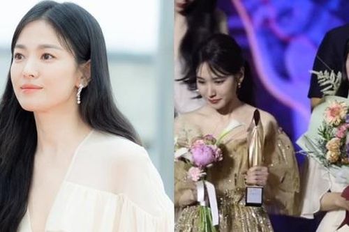 Sao nhí 'Giày Thủy Tinh' lúng túng khi được xếp đứng cạnh Song Hye Kyo