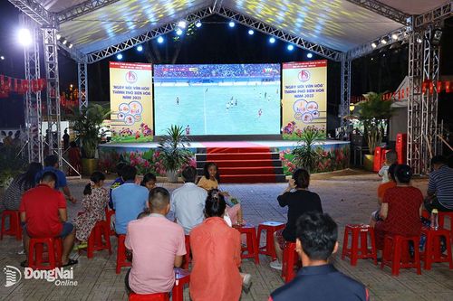 TP.Biên Hòa sẽ phát trực tiếp các trận đấu bóng đá SEA Games 32 tại Công viên Biên Hùng