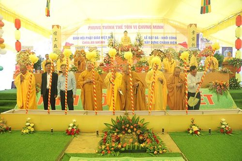 Quảng Nam: Đặt đá xây dựng chánh điện chùa An Khánh