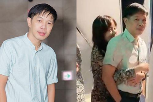 Vợ trẻ kém 11 tuổi của Thái Hòa hiếm hoi xuất hiện, ôm chồng giữa sự kiện