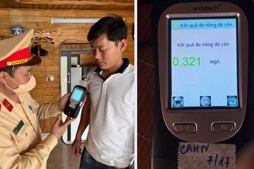 Cho rằng đường thủy không bị kiểm tra, 1 lái tàu trên sông Hồng vẫn uống rượu sáng