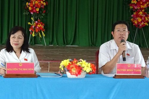 Đại biểu Quốc hội tỉnh Đồng Tháp tiếp xúc cử tri 2 huyện: Tân Hồng, Tam Nông