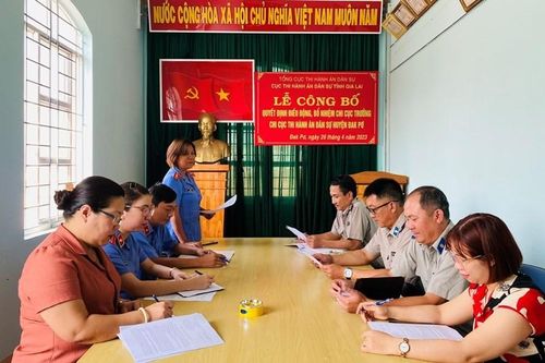 Trực tiếp kiểm sát hoạt động Thi hành án dân sự tại Chi cục THADS huyện Đak Pơ