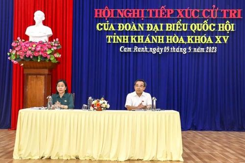 Đoàn Đại biểu Quốc hội tỉnh tiếp xúc cử tri TP. Cam Ranh