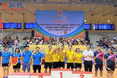 VKSND tỉnh Thanh Hóa tổ chức giải thể thao chào mừng kỷ niệm thành lập Ngành