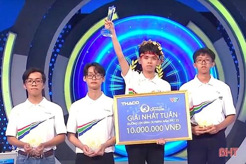 Nam sinh Hà Tĩnh thắng áp đảo cuộc thi tuần đường lên đỉnh Olympia