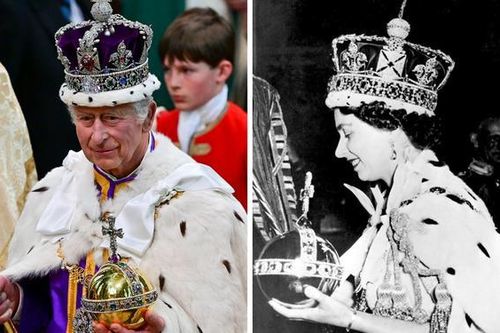 Chùm ảnh so sánh giữa lễ đăng quang của Nữ hoàng Elizabeth và Vua Charles