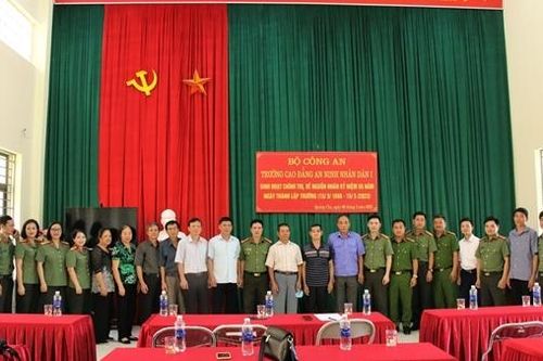 Trường Cao đẳng ANND I tổ chức về nguồn