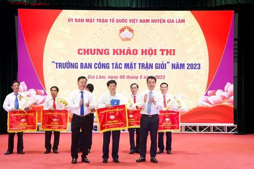 Chung khảo hội thi 'Trưởng ban công tác mặt trận giỏi' huyện Gia Lâm