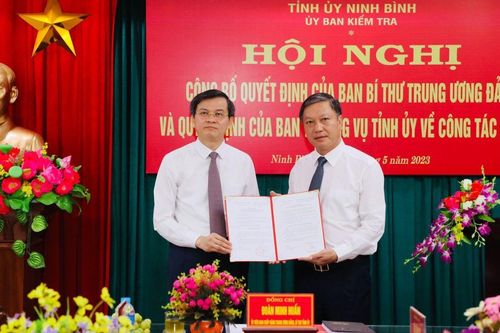 Công bố Quyết định của Ban Bí thư chuẩn y Chủ nhiệm UBKT Tỉnh ủy Ninh Bình