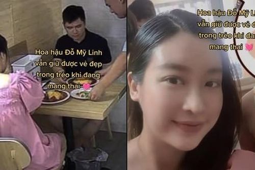 Hoa hậu Đỗ Mỹ Linh lộ ảnh đi ăn tiệm, riêng bộ váy đã chứng minh cho tin đồn?