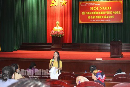 Đối thoại chính sách với hộ nghèo, cận nghèo của huyện Gia Viễn