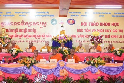 Tọa đàm 'Phật giáo Nam tông Khmer tỉnh An Giang đồng hành cùng dân tộc'