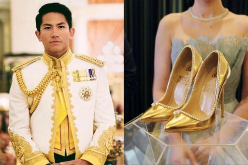 Soi cận đôi giày 398 tỷ đồng, đính 236 viên kim cương: Là quà cưới của hoàng tử Brunei?