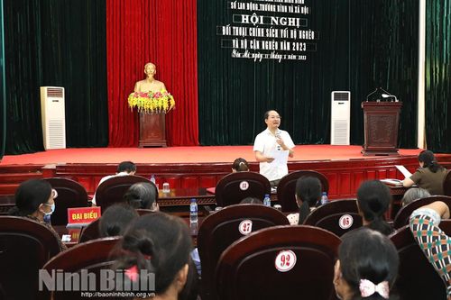 Tiếp xúc, đối thoại với 400 hộ nghèo của huyện Yên Mô