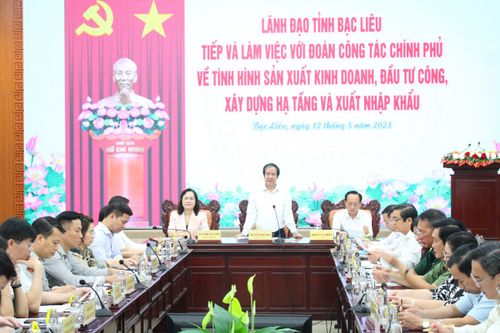 Bộ trưởng Nguyễn Kim Sơn làm việc tại tỉnh Bạc Liêu