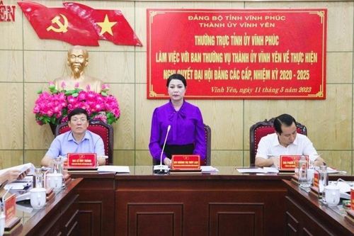 Vĩnh Phúc: Nâng cao hiệu quả công tác lãnh đạo, chỉ đạo để thành phố Vĩnh Yên xứng đáng là đô thị trung tâm của tỉnh
