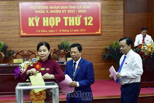 Lấy phiếu tín nhiệm đối với những người giữ chức vụ do HĐND tỉnh bầu