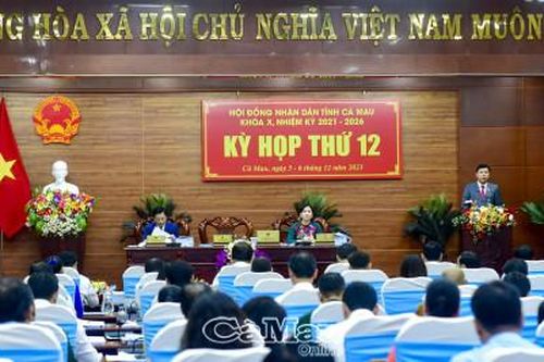 Khai mạc Kỳ họp thứ 12, HĐND tỉnh Cà Mau khóa X