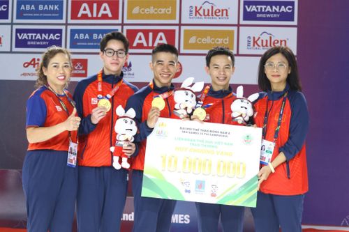 Aerobic Việt Nam lập 'hat-trick vàng' trong ngày ra quân SEA Games 32