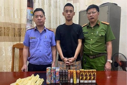 Nghệ An: Triệt phá hàng loạt địa điểm phân phối bóng cười, thuốc lá điện tử