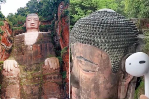 Chàng trai 27 tuổi vượt 2000km phát loa bên tai đức Phật cầu nguyện, nghe lời bày tỏ mà phì cười