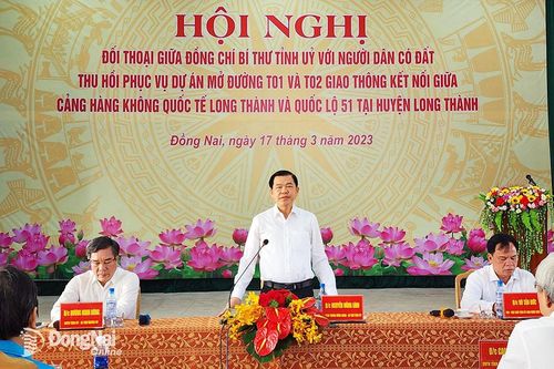 Vận động người dân hoàn thành việc giao đất để mở đường giao thông kết nối sân bay Long Thành