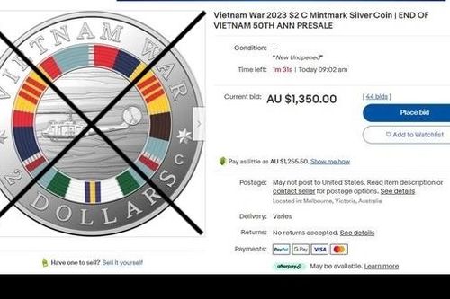 Việt Nam đề nghị Australia gỡ bỏ vật phẩm đồng 2 đôla có hình 'cờ vàng'
