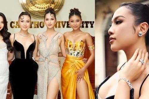 Á hậu Thủy Tiên hội ngộ siêu mẫu Bùi Quỳnh Hoa, đọ sắc cùng Á hậu Thu Thảo