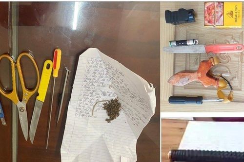 Phát hiện học sinh ở Thanh Hóa mang hung khí, 'cỏ Mỹ' đến trường