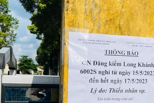 Trung tâm đăng kiểm ở Đồng Nai bất ngờ nghỉ 3 ngày vì thiếu nhân sự