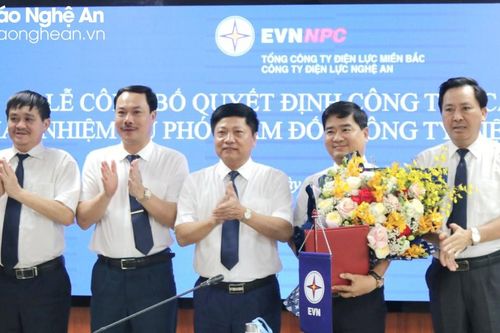 Công bố quyết định bổ nhiệm Phó Giám đốc Công ty Điện lực Nghệ An