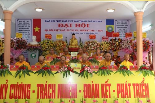 Phú Yên: Đại hội đại biểu Phật giáo TP.Tuy Hòa, nhiệm kỳ VIII (2021-2026)