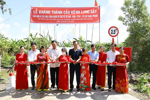 PV GAS khánh thành Cầu Lung Sậy - Cây cầu nối nhịp bờ vui
