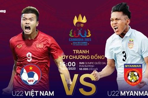 SEA Games 32: Tương quan trước trận U22 Việt Nam - U22Myanmar, 16h ngày 16/5