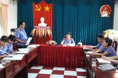 Kiểm tra việc thực hiện các chỉ tiêu của Ngành tại VKSND huyện Châu Thành